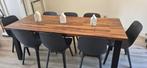 Modern IKEA Dining Set: Table + 8 Chairs Excellent Condition, Ophalen, 50 tot 100 cm, Zo goed als nieuw, 150 tot 200 cm