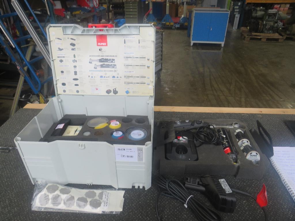 rupes hr81ml accu polijstmachine incl toebehoren in koffer, Rupes.com, Gebruikt, Zandhaarweg, Ophalen of Verzenden