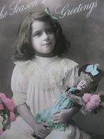 Antieke Kaart uit 1908 - Meisje met Pop, Gelopen, Kinderen, Voor 1920, Verzenden