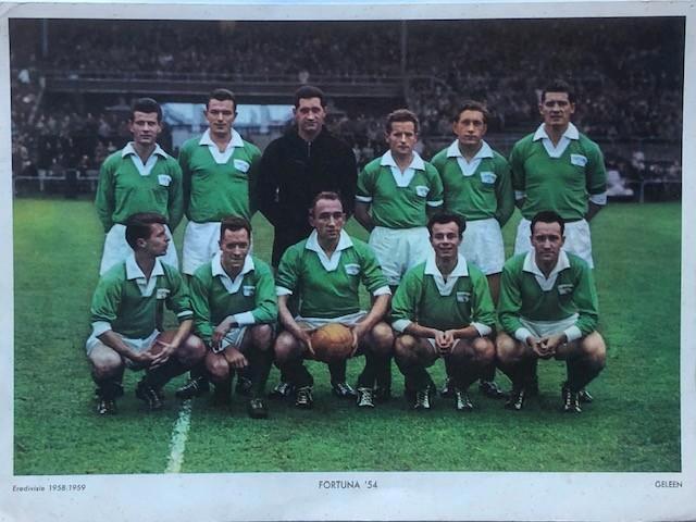 Voetbalplaat Fortuna 54  ESSO  1958  1959, Verzamelen, Sportartikelen en Voetbal, Zo goed als nieuw, Spelerskaart, Overige binnenlandse clubs