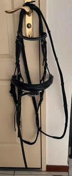 Pony hoofdstel met lak neusriem, bit en teugels, Dieren en Toebehoren, Ophalen of Verzenden, Zo goed als nieuw