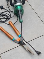 Heggeschaar, Bladblazer, Handschaar + Verlengsnoer, Tuin en Terras, Ophalen of Verzenden, Gebruikt, Elektrisch, Onbekend
