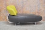 ZGAN fraaie grijze leren Leolux Kikko design chaise longue, Leolux, Leolux, 100 tot 125 cm, Design