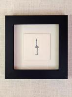 Etsje Euromast Rotterdam met 3d lijstje 10x10 cm, Minder dan 50 cm, Oorspronkelijke maker, Nieuw, Ophalen of Verzenden