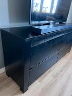 Zwart stevig tv meubel, Ophalen, Zo goed als nieuw, 25 tot 50 cm, Minder dan 100 cm