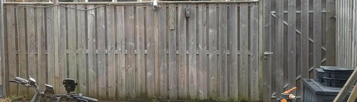 2,5grenen privacy tuin schuttingen, Tuin en Terras, Schuttingen, Gebruikt, Hout, 1 tot 2 meter, Minder dan 3 meter, Ophalen