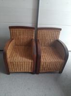 2 kleine rotan stoeltjes., Huis en Inrichting, Stoelen, Ophalen, Riet of Rotan, Gebruikt, Twee