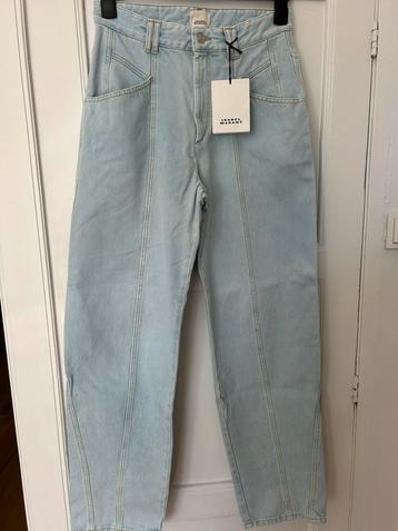 Isabel Marant Vetan Straight Jeans Denim blauw Maat 38 beschikbaar voor biedingen
