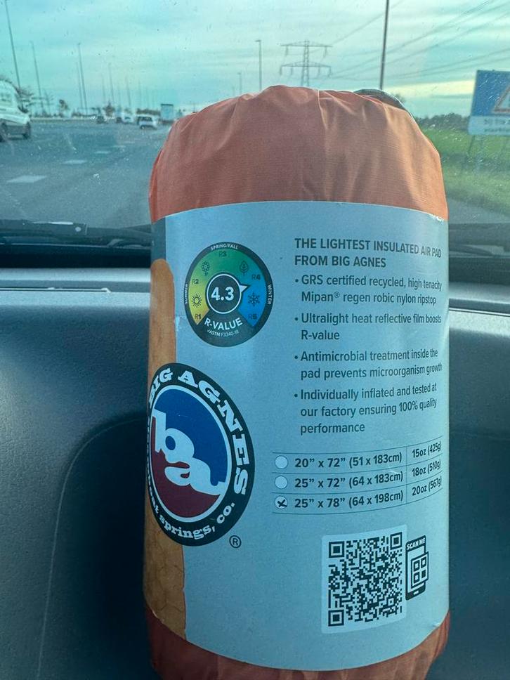 Big Agnes Zoom UL Insulated Wide Long - NIEUW!, Caravans en Kamperen, Luchtbedden, Nieuw, 1-persoons, Ophalen of Verzenden