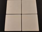 Restpartijtje Sphinx witte vintage vloertegels 20 x 20 cm, Ophalen, Keramiek, Nieuw, 20 tot 40 cm