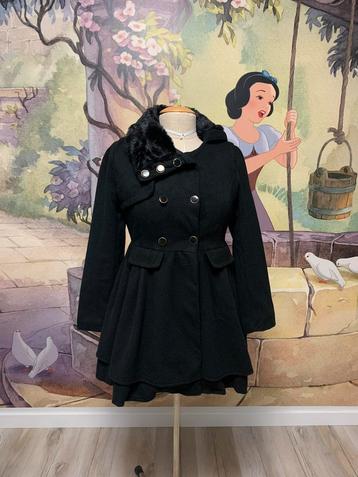 Nieuwe zwarte mantel jas maat 36 beschikbaar voor biedingen