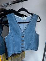 Drôle de Copine blauw spijker denim mouwloos gilet, Drole de Copine, Blauw, Maat 42/44 (L), Drole de Copine