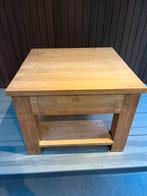 Teak houten salon tafel, Huis en Inrichting, Tafels | Salontafels, Ophalen, 100 tot 150 cm, 50 tot 100 cm, Zo goed als nieuw