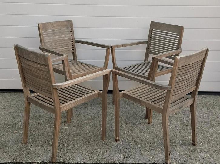 30 x terrasstoelen hout terras cafe bistro horeca stoelen, Huis en Inrichting, Stoelen, Zo goed als nieuw, Vijf, Zes of meer stoelen