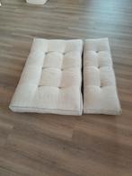 Zitkussens voor pellet bankje, Huis en Inrichting, Ophalen, Zo goed als nieuw, Beige, Vierkant