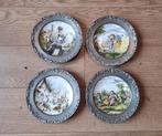 Tinnen Borden met Seizoenen, Antiek en Kunst, Ophalen of Verzenden