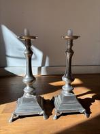 Twee zware metalen kandelaren, Ophalen, Overige materialen