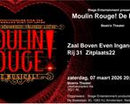 Moulin rouge entreekaarten, Tickets en Kaartjes, Overige Tickets en Kaartjes, Twee personen