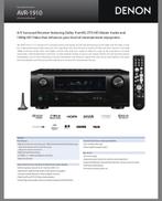 Denon AVR-1910 Receiver - Topklasse Audio!, Gebruikt, Denon, Ophalen of Verzenden, 120 watt of meer