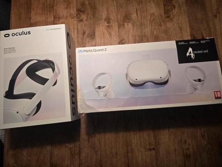 VR Meta Quest 2 + Elite Strap (Nieuw), Spelcomputers en Games, Virtual Reality, Zo goed als nieuw, Pc, VR-bril, Ophalen of Verzenden