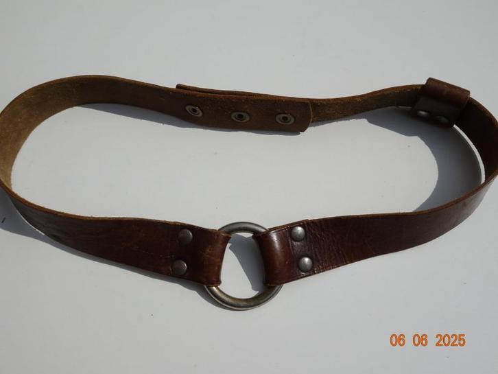 Vintage leren padvindersriem, Antiek en Kunst, Antiek | Kleding en Accessoires, Ophalen of Verzenden