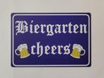 Biergarten Cheers bier reclamebord van metaal wandbord deco, Info@deconoord.nl, Deco Noord, Nieuw, Ophalen of Verzenden