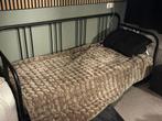 IKEA Uitschuifbaar Bedbank 80/160x200, Ophalen, Verstelbaar, Eenpersoons, Zwart