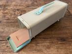 Vintage, retro emaille koekblik crème/pastelgroen Egalite, Ophalen of Verzenden