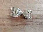 Gouden Glitter Strik Alligatorclip, Ophalen of Verzenden, Nieuw
