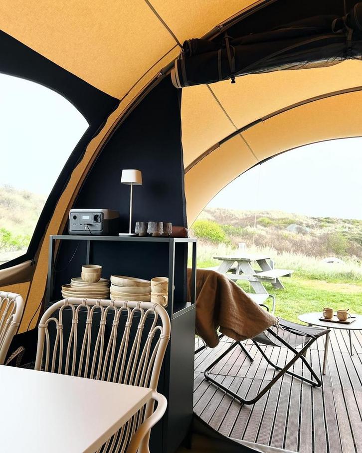 Tent te huur in de duinen van Vlieland camping  Stortemelk, Caravans en Kamperen, Verhuur
