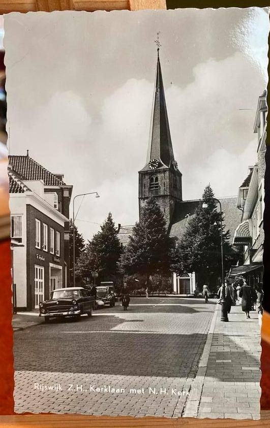 Rijswijk ansicht kaart 1955, Ophalen of Verzenden, 1940 tot 1960, Zuid-Holland