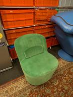 Lichtgroene IKEA velvet stoel, Huis en Inrichting, Fauteuils, Ophalen, Gebruikt, Minder dan 75 cm, 50 tot 75 cm