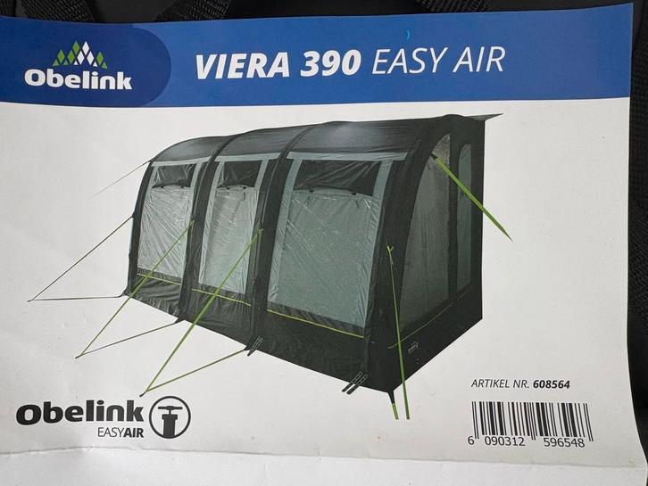 Viera 390 Easy Air opblaasbare Voortent zgan met extra’s, Caravans en Kamperen, Tenten, Zo goed als nieuw, Ophalen