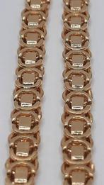 gouden platte koningsketting 14kt, Sieraden, Tassen en Uiterlijk, Kettingen, Wanneer, Www.bredajuwelier.nl, Nieuw, Ophalen of Verzenden