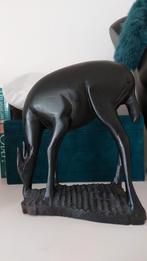 zwart houten hangemaakt vintage hert €6, Ophalen of Verzenden