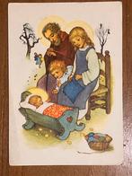 Zalig Kerstfeest en Zalig Nieuwjaar. Jezus in kribbe., Ophalen of Verzenden, Gebruikt