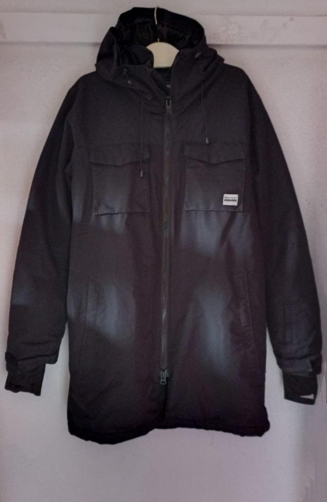 Protest waterproof parka lange jas winterjas skijas zwart L, Kleding | Heren, Jassen | Winter, Gedragen, Maat 52/54 (L), Zwart