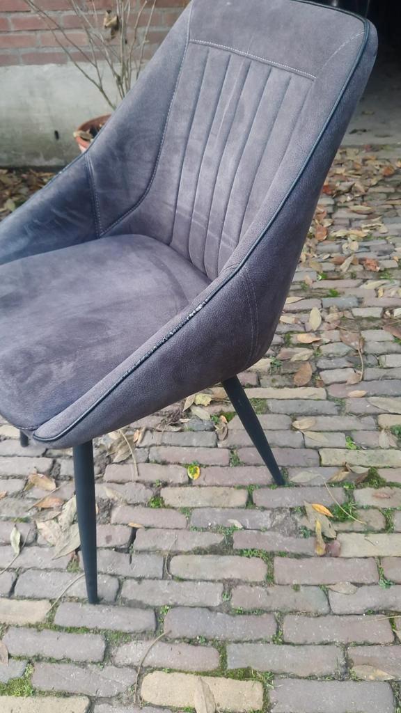 Grijze Eetkamerstoelen - Set van 4, Huis en Inrichting, Stoelen, Ophalen