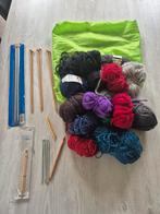 Breien/haken pakket + garen,breipennen &haaknaalden, Hobby en Vrije tijd, Breien en Haken, Ophalen, Gebruikt, Haken