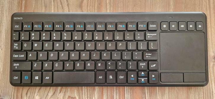 Draadloos toetsenbord Deltaco TB-504-EN, Computers en Software, Toetsenborden, Zo goed als nieuw, Qwerty, Ophalen of Verzenden