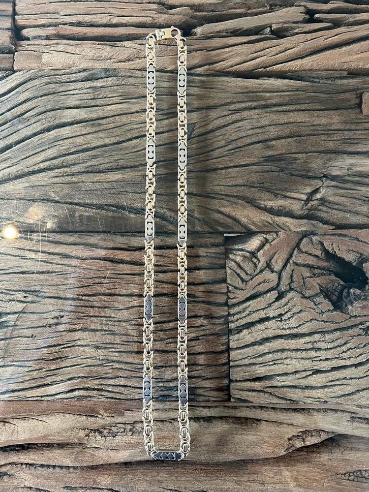 14 krt Gouden koningsketting 73 gram!, Zeer nette staat!, Sieraden, Tassen en Uiterlijk, Kettingen, Zo goed als nieuw, Goud, Goud