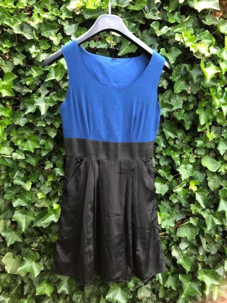 Gala jurk / Feest jurk Vera Moda mt 38 zwart/blauw, Kleding | Dames, Carnavalskleding en Feestkleding, Zo goed als nieuw, Kleding