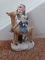 Meisje met hertje, Antiek en Kunst, Ophalen of Verzenden