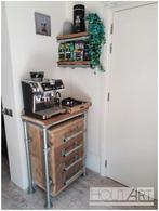 Wandplank modern steigerbuis met steigerhout, Info@hout-art.nl, Nieuw, Ophalen of Verzenden, Hoeves 3 in Schijndel