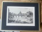 Piranesi ets Engelenbrug / Ponte Sant'Angelo Rome, Ophalen of Verzenden