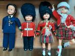 oude Engelse poppetjes/popjes, 3 met beweegbare oogjes., Verzenden, Gebruikt, Pop