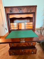 Antiek Mahonie secretaire kast, Antiek en Kunst, Ophalen of Verzenden