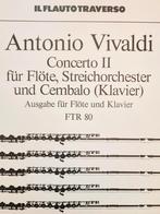 Vivaldi Concerto II - Fluit & Piano - Nieuwstaat, Muziek en Instrumenten, Bladmuziek, Klassiek, Dwarsfluit of Piccolo, Ophalen of Verzenden