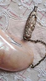 MARIA-LOURDES antiek pelgrimsbekertje  parelmoer +gordelhaak, Antiek en Kunst, Antiek | Religie, Verzenden