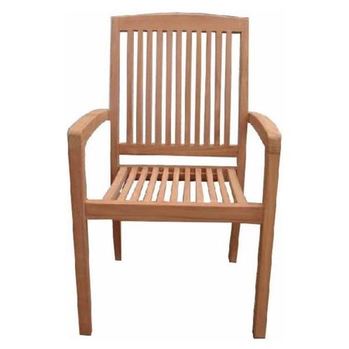 Stapelbare Tuinstoel Teakhout, zie je niet vaak !, Tuin en Terras, Tuinstoelen, Ophalen of Verzenden